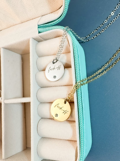 Delicate Fuck Off Necklace