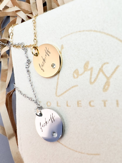 Delicate Fuck Off Necklace