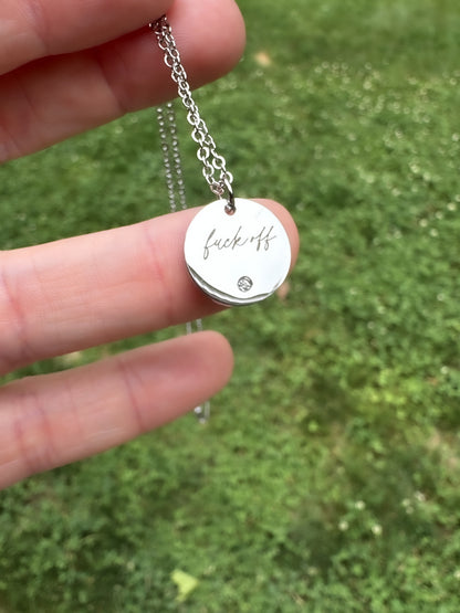 Delicate Fuck Off Necklace