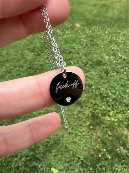 Delicate Fuck Off Necklace