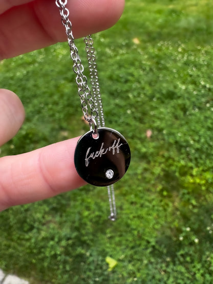 Delicate Fuck Off Necklace