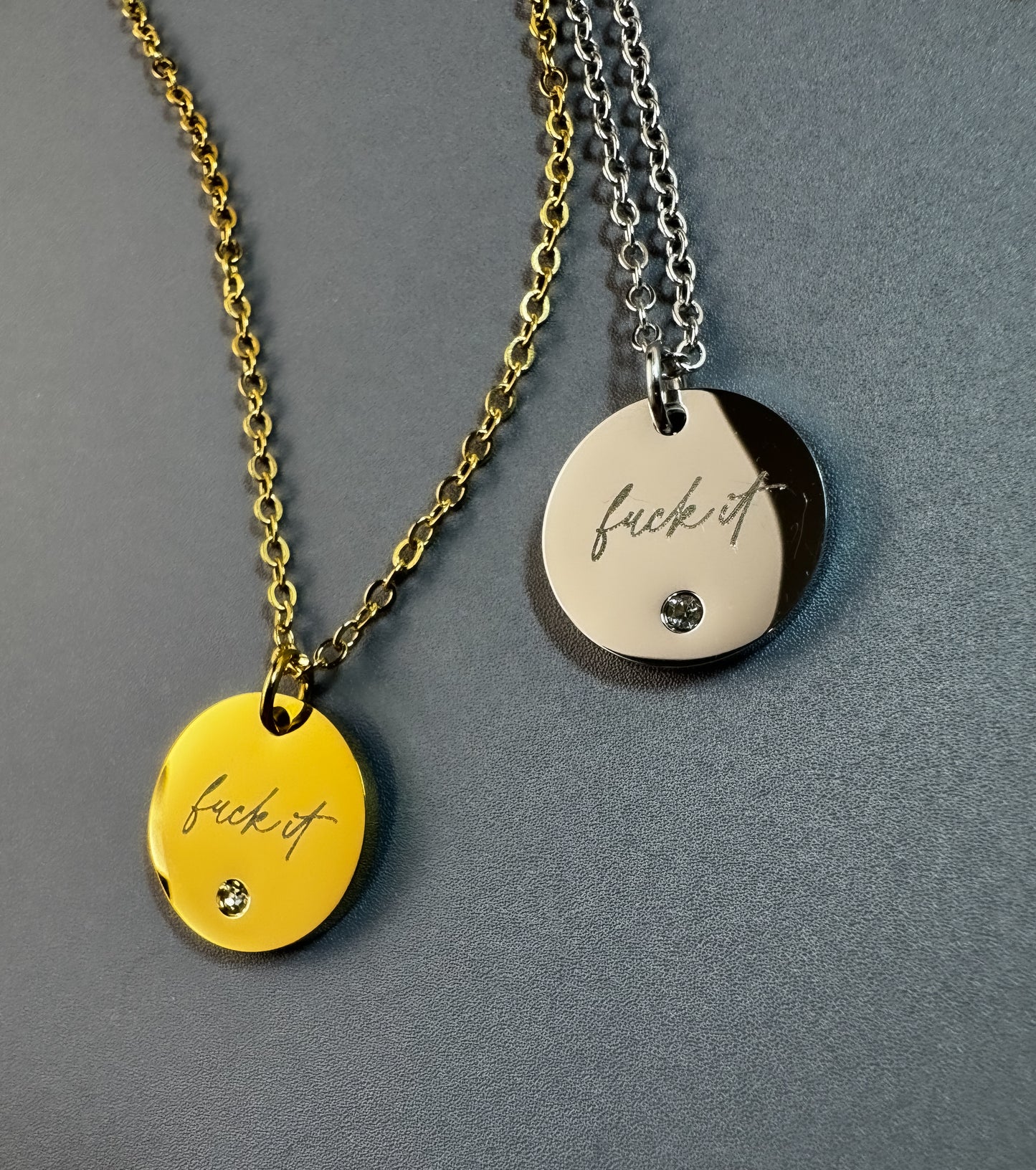 Dainty Fuck It Necklace